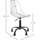 Meridian Clarion Matte Black Office Chair IMAGE 7