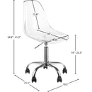 Meridian Clarion Chrome Office Chair IMAGE 7