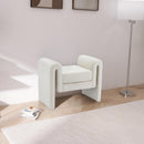 Meridian Sloan Cream Velvet Bench IMAGE 2