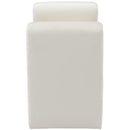 Meridian Sloan Cream Velvet Bench IMAGE 4