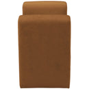 Meridian Sloan Saddle Velvet Bench IMAGE 4