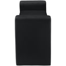 Meridian Sloan Black Velvet Bench IMAGE 4