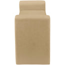 Meridian Sloan Camel Velvet Bench IMAGE 4