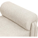 Meridian Stefano Beige Polyester Fabric Bench IMAGE 5