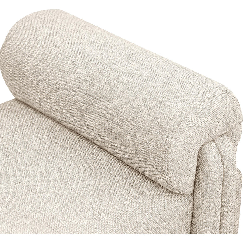 Meridian Stefano Beige Polyester Fabric Bench IMAGE 5