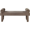 Meridian Stefano Brown Polyester Fabric Bench IMAGE 3