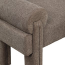 Meridian Stefano Brown Polyester Fabric Bench IMAGE 5