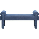 Meridian Stefano Navy Polyester Fabric Bench IMAGE 3
