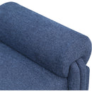 Meridian Stefano Navy Polyester Fabric Bench IMAGE 5