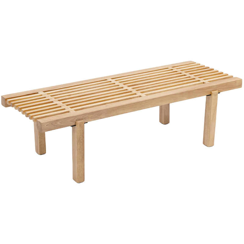 Meridian Naya Cream Chenille Fabric Bench IMAGE 7