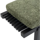 Meridian Naya Green Chenille Fabric Bench IMAGE 8