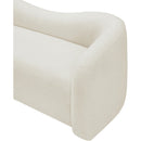Meridian Kali Cream Faux Shearling Teddy Fabric Sofa IMAGE 7