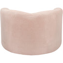 Meridian Kali Pink Faux Shearling Teddy Fabric Chair IMAGE 3