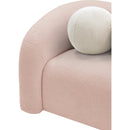 Meridian Kali Pink Faux Shearling Teddy Fabric Chair IMAGE 8