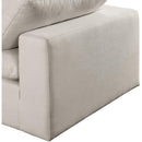Meridian Comfy Beige Linen Textured Fabric Modular Sectional IMAGE 7