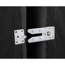 Meridian Comfy Black Vegan Leather Modular Armless Chair IMAGE 7