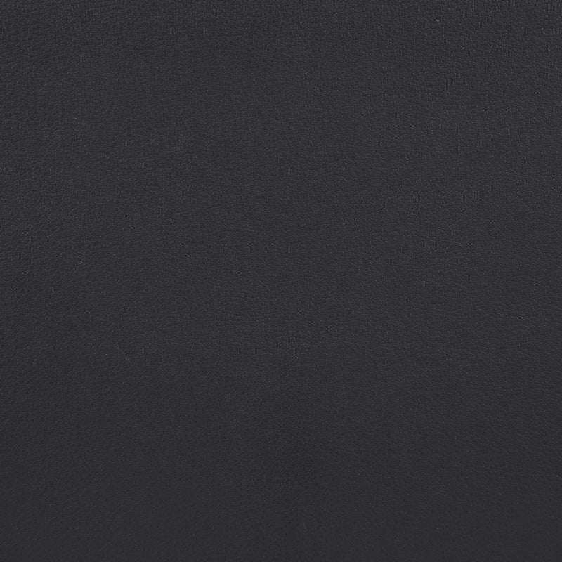 Meridian Comfy Black Vegan Leather Modular Ottoman IMAGE 4