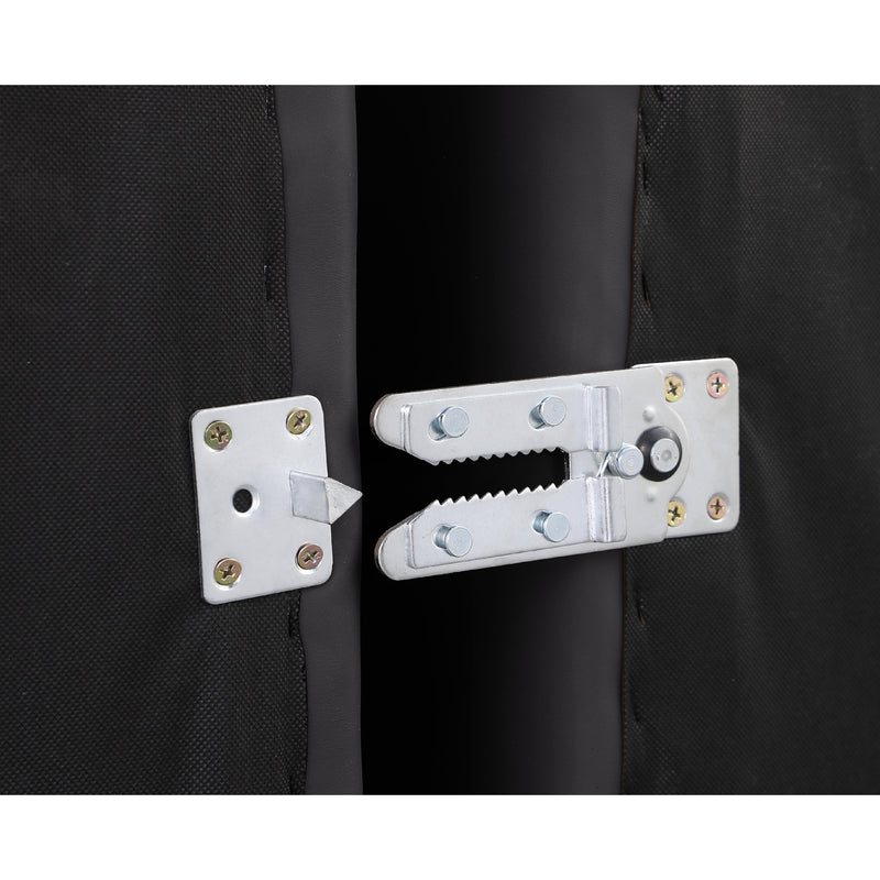 Meridian Comfy Black Vegan Leather Modular Sofa IMAGE 6