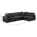 Meridian Comfy Black Vegan Leather Modular Sectional IMAGE 15