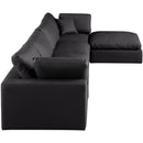 Meridian Comfy Black Vegan Leather Modular Sectional IMAGE 9