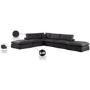 Meridian Comfy Black Vegan Leather Modular Sectional IMAGE 11