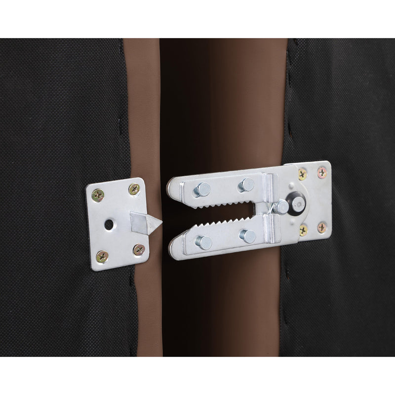 Meridian Comfy Brown Vegan Leather Modular Sofa IMAGE 6