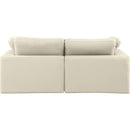 Meridian Comfy Cream Vegan Leather Modular Sofa IMAGE 3