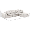 Meridian Comfy Cream Vegan Leather Modular Sectional IMAGE 15