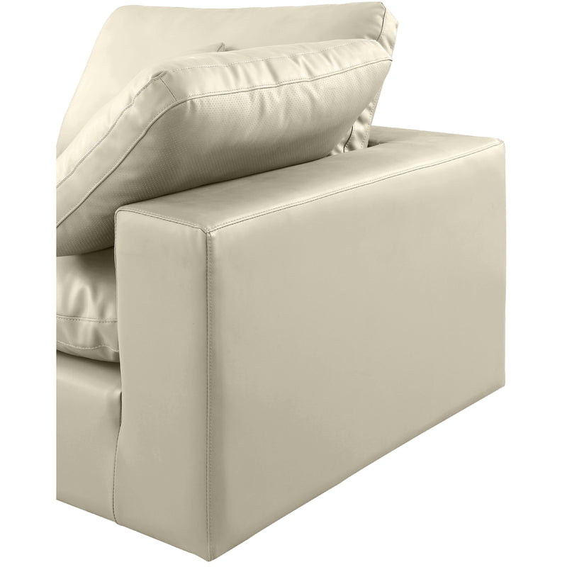 Meridian Comfy Cream Vegan Leather Modular Sectional IMAGE 13