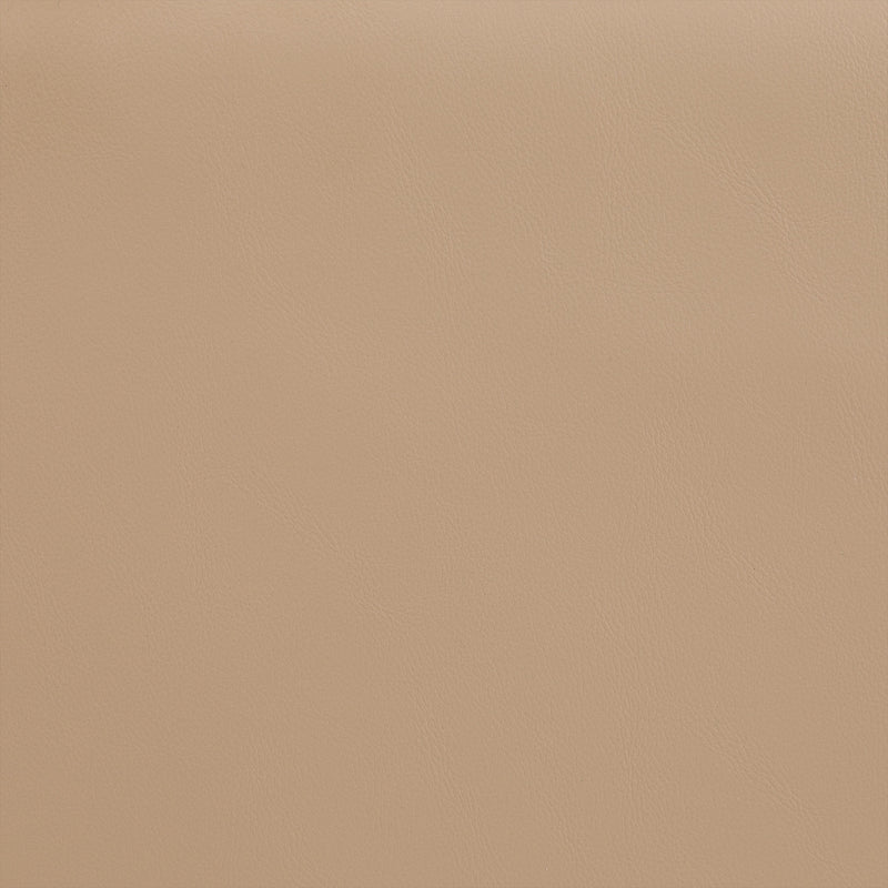 Meridian Comfy Tan Vegan Leather Modular Ottoman IMAGE 4