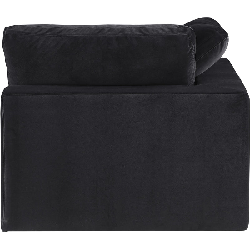 Meridian Comfy Black Velvet Modular Corner Chair IMAGE 6
