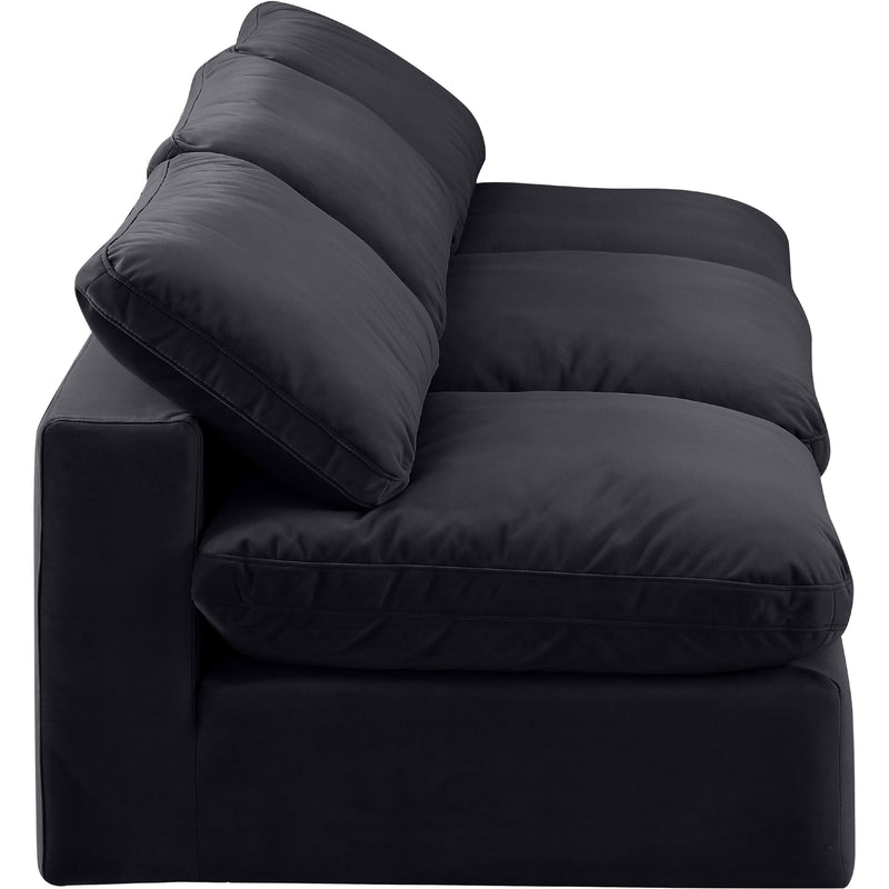 Meridian Comfy Black Velvet Modular Sofa IMAGE 5