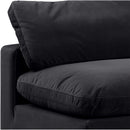 Meridian Comfy Black Velvet Modular Sofa IMAGE 7