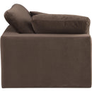 Meridian Comfy Brown Velvet Modular Corner Chair IMAGE 5