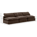 Meridian Comfy Brown Velvet Modular Sofa IMAGE 9