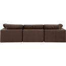 Meridian Comfy Brown Velvet Modular Sofa IMAGE 3