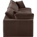 Meridian Comfy Brown Velvet Modular Sofa IMAGE 5