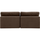 Meridian Comfy Brown Velvet Modular Sofa IMAGE 3