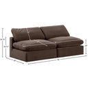 Meridian Comfy Brown Velvet Modular Sofa IMAGE 9