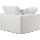 Meridian Comfy Cream Velvet Modular Corner Chair IMAGE 3