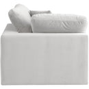Meridian Comfy Cream Velvet Modular Corner Chair IMAGE 5
