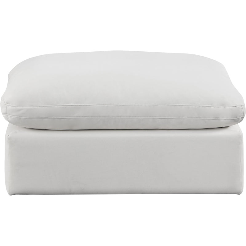Meridian Comfy Cream Velvet Modular Ottoman IMAGE 3