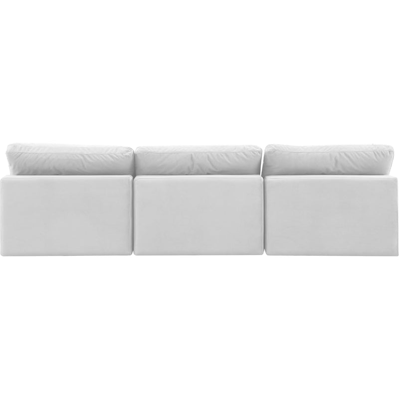 Meridian Comfy Cream Velvet Modular Sofa IMAGE 3