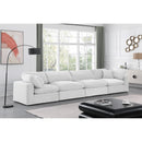 Meridian Comfy Cream Velvet Modular Sofa IMAGE 2