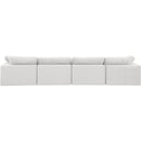 Meridian Comfy Cream Velvet Modular Sofa IMAGE 3