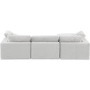 Meridian Comfy Cream Velvet Modular Sectional IMAGE 6