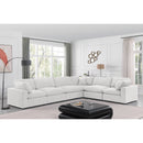 Meridian Comfy Cream Velvet Modular Sectional IMAGE 2