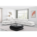Meridian Comfy Cream Velvet Modular Sectional IMAGE 2