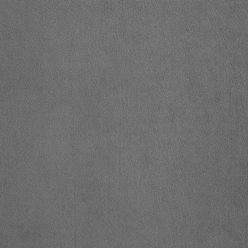 Meridian Comfy Grey Velvet Modular Ottoman IMAGE 4