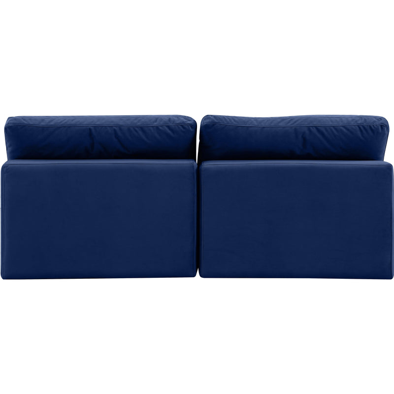 Meridian Comfy Navy Velvet Modular Sofa IMAGE 3